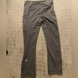 Grey Lululemon capri leggings